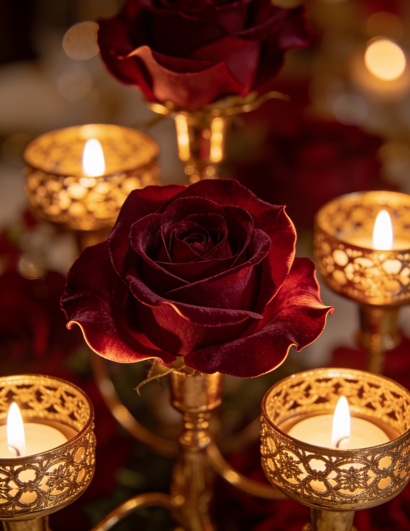 Floral centerpiece detail